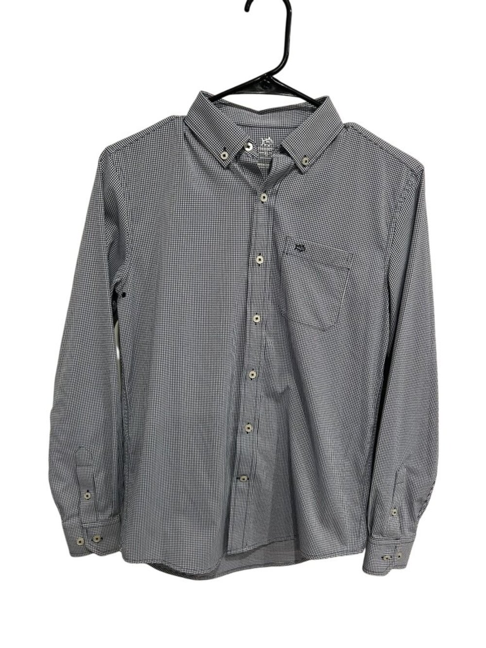 Southern Tide XL Navy Gingham Intercoastal Button Down Shirt Retro Heritage Styl